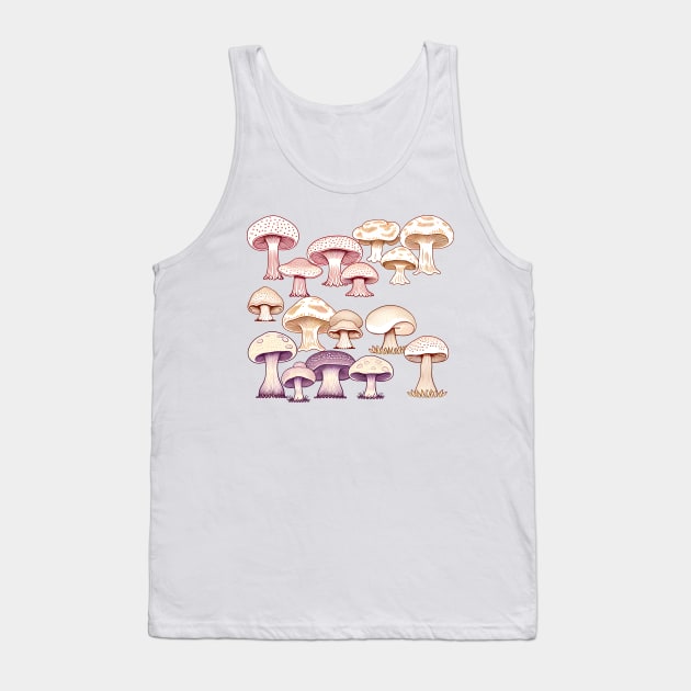 Mushroom Pattern Tank Top by Jaymz Weiss Designz